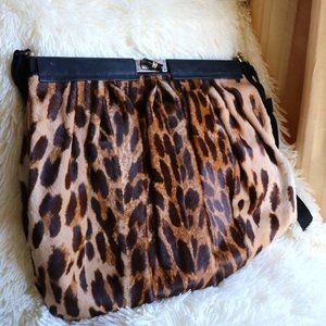 LANVIN PONY-HAIR SHOULDER BAG